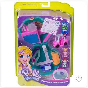 NIB Polly Pocket Pamperin’ Spa micro doll playset